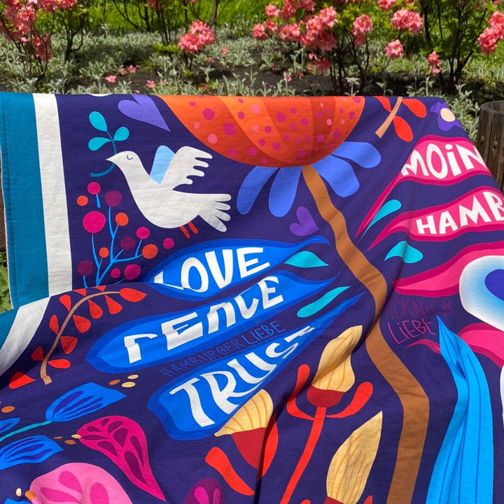 Picknickliebes Picknickdecke rosé